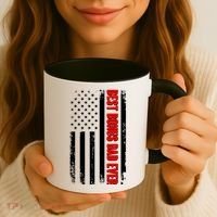 Best Bonus Dad Ever Distressed US Flag Coffee Mug thumb 3