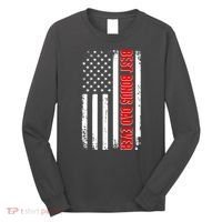 Best Bonus Dad Ever Distressed US Flag Long Sleeve Shirt thumb 0