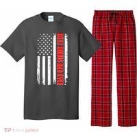 Best Bonus Dad Ever Distressed US Flag Pajama Set thumb 0