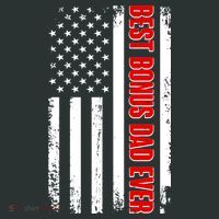 Best Bonus Dad Ever Distressed US Flag Mousepad thumb 1