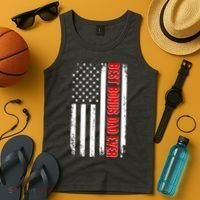 Best Bonus Dad Ever Distressed US Flag Tank Top thumb 4