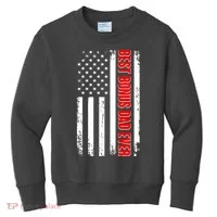 Best Bonus Dad Ever Distressed US Flag Kids Sweatshirt thumb 0