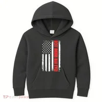 Best Bonus Dad Ever Distressed US Flag Kids Hoodie thumb 0