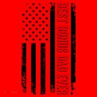 Best Bonus Dad Ever Distressed US Flag Santa Hat thumb 1