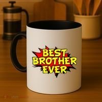 Best Brother Ever Cartoon Shout Coffee Mug thumb 4