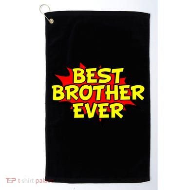 Best Brother Ever Cartoon Shout Golf Towel
