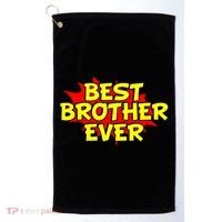 Best Brother Ever Cartoon Shout Golf Towel thumb 0