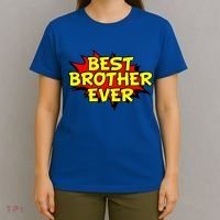 Best Brother Ever Cartoon Shout T-Shirt thumb 4
