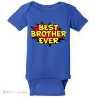 Best Brother Ever Cartoon Shout Baby Bodysuit thumb 0