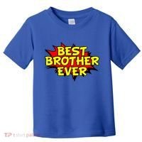 Best Brother Ever Cartoon Shout Toddler T-Shirt thumb 0
