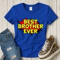 Best Brother Ever Cartoon Shout Women's T-Shirt thumb 3