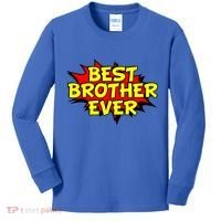 Best Brother Ever Cartoon Shout Kids Long Sleeve Shirt thumb 0