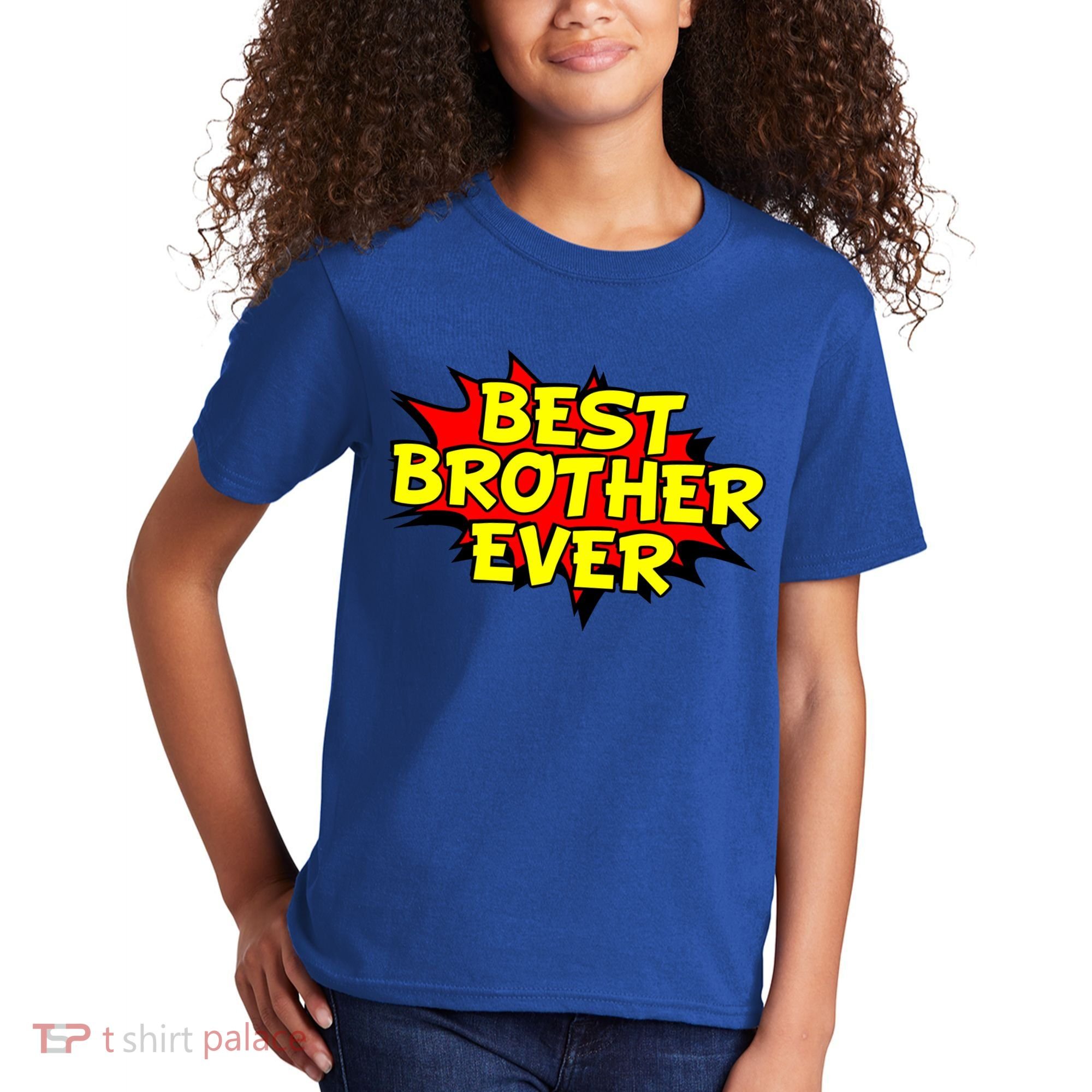 Best Brother Ever Cartoon Shout Kids T-Shirt