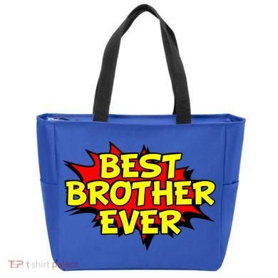 Best Brother Ever Cartoon Shout Tote Bag