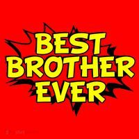 Best Brother Ever Cartoon Shout Santa Hat thumb 1