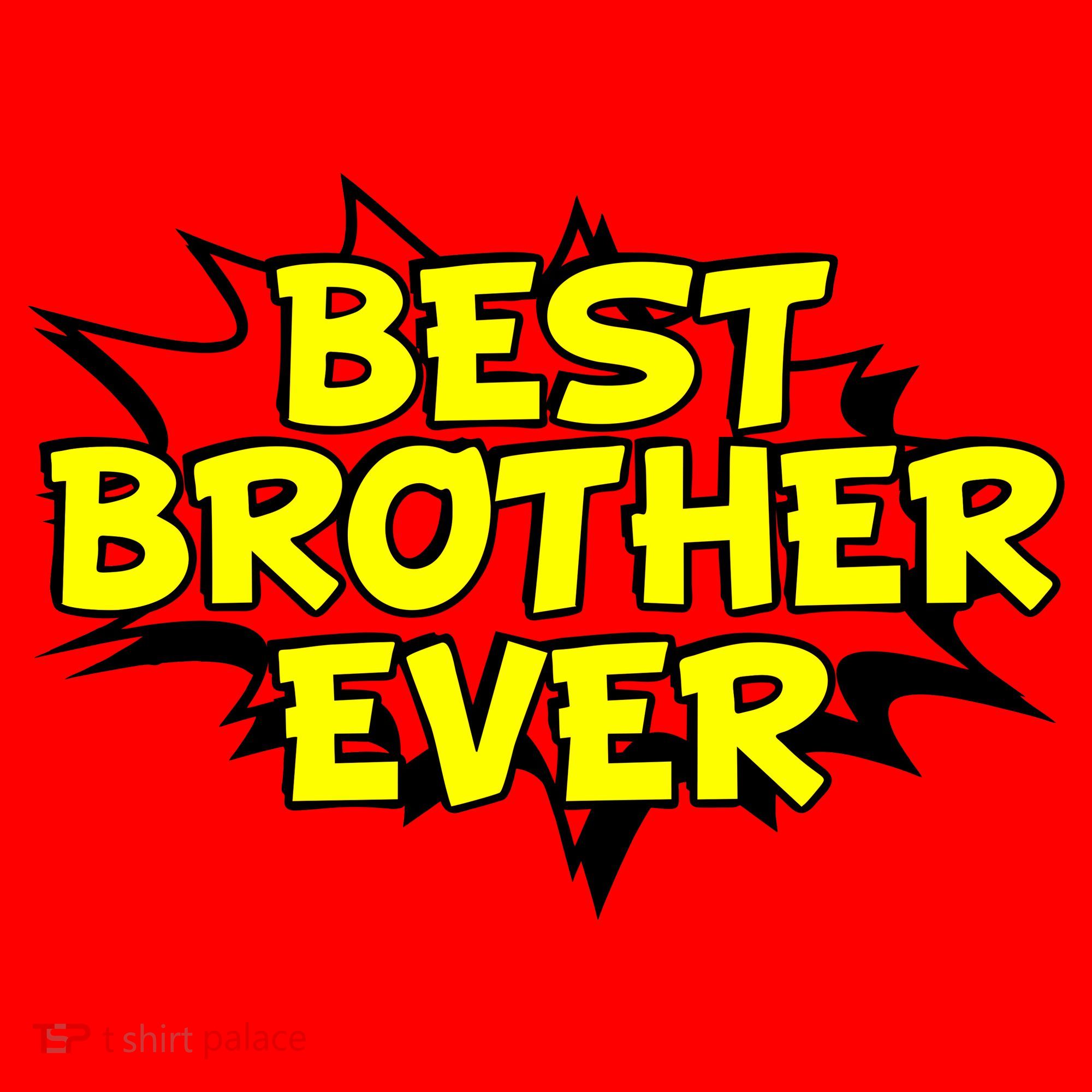 Best Brother Ever Cartoon Shout Santa Hat