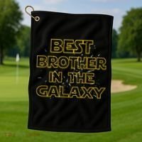 Best Brother In The Galaxy Golf Towel thumb 1