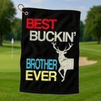 Best Buckin Brother Golf Towel thumb 1