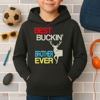 Best Buckin Brother Kids Hoodie thumb 2