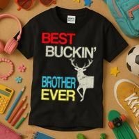 Best Buckin Brother Kids T-Shirt thumb 3