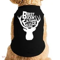 Best Buckin Father Ever Doggie Tank thumb 0