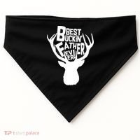 Best Buckin Father Ever USA-Made Doggie Bandana thumb 0