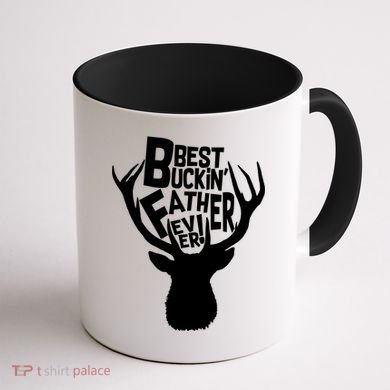 Best Buckin Father Ever Coffee Mug back