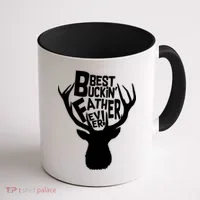 Best Buckin Father Ever Coffee Mug thumb 1