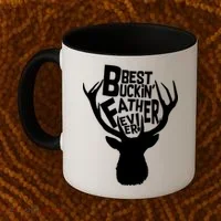 Best Buckin Father Ever Coffee Mug thumb 2