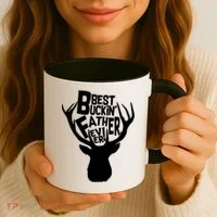 Best Buckin Father Ever Coffee Mug thumb 3