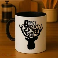 Best Buckin Father Ever Coffee Mug thumb 4