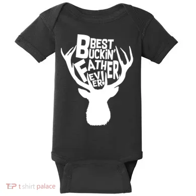 Best Buckin Father Ever Baby Bodysuit