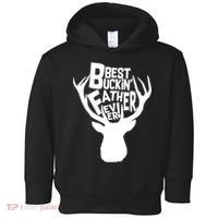 Best Buckin Father Ever Toddler Hoodie thumb 0