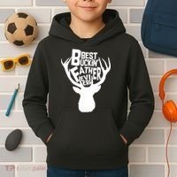 Best Buckin Father Ever Kids Hoodie thumb 2
