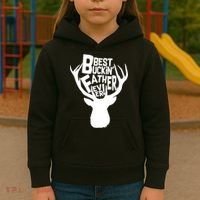 Best Buckin Father Ever Kids Hoodie thumb 3