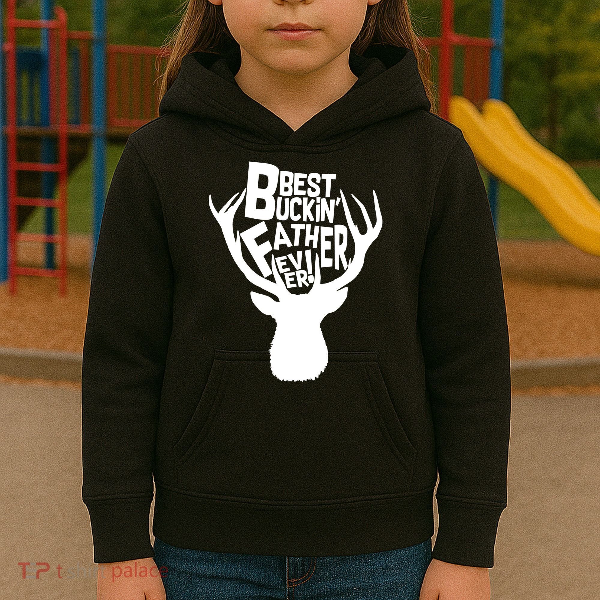 Best Buckin Father Ever Kids Hoodie