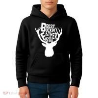 Best Buckin Father Ever Kids Hoodie thumb 4