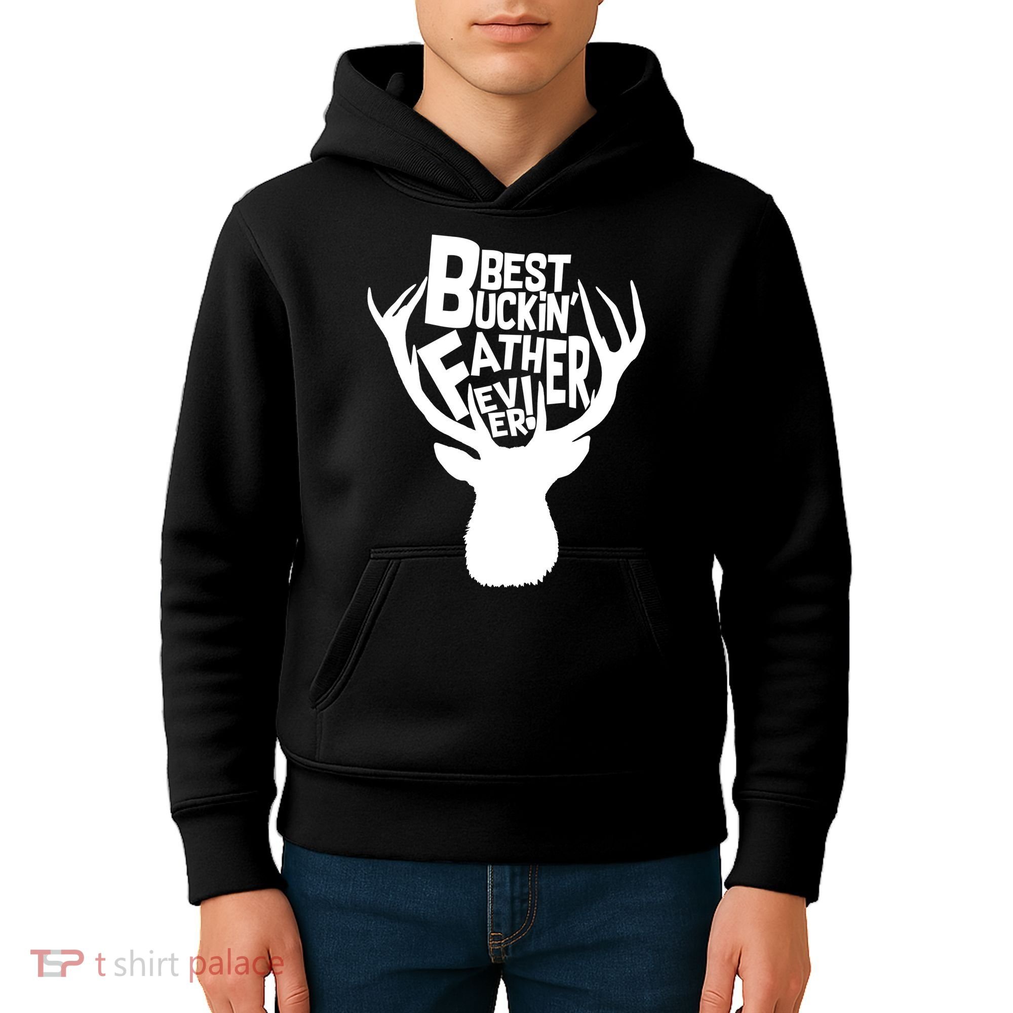 Best Buckin Father Ever Kids Hoodie