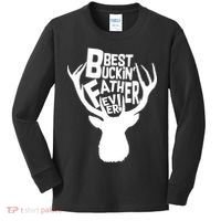 Best Buckin Father Ever Kids Long Sleeve Shirt thumb 0