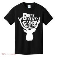 Best Buckin Father Ever Kids T-Shirt thumb 0