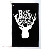 Best Buckin Grandpa Ever Golf Towel thumb 0