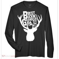 Best Buckin Grandpa Ever Zone Performance Long-Sleeve T-Shirt thumb 0
