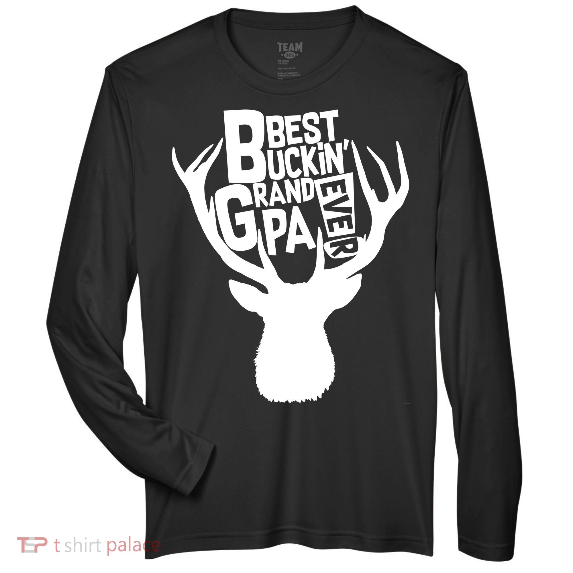 Best Buckin Grandpa Ever Zone Performance Long-Sleeve T-Shirt