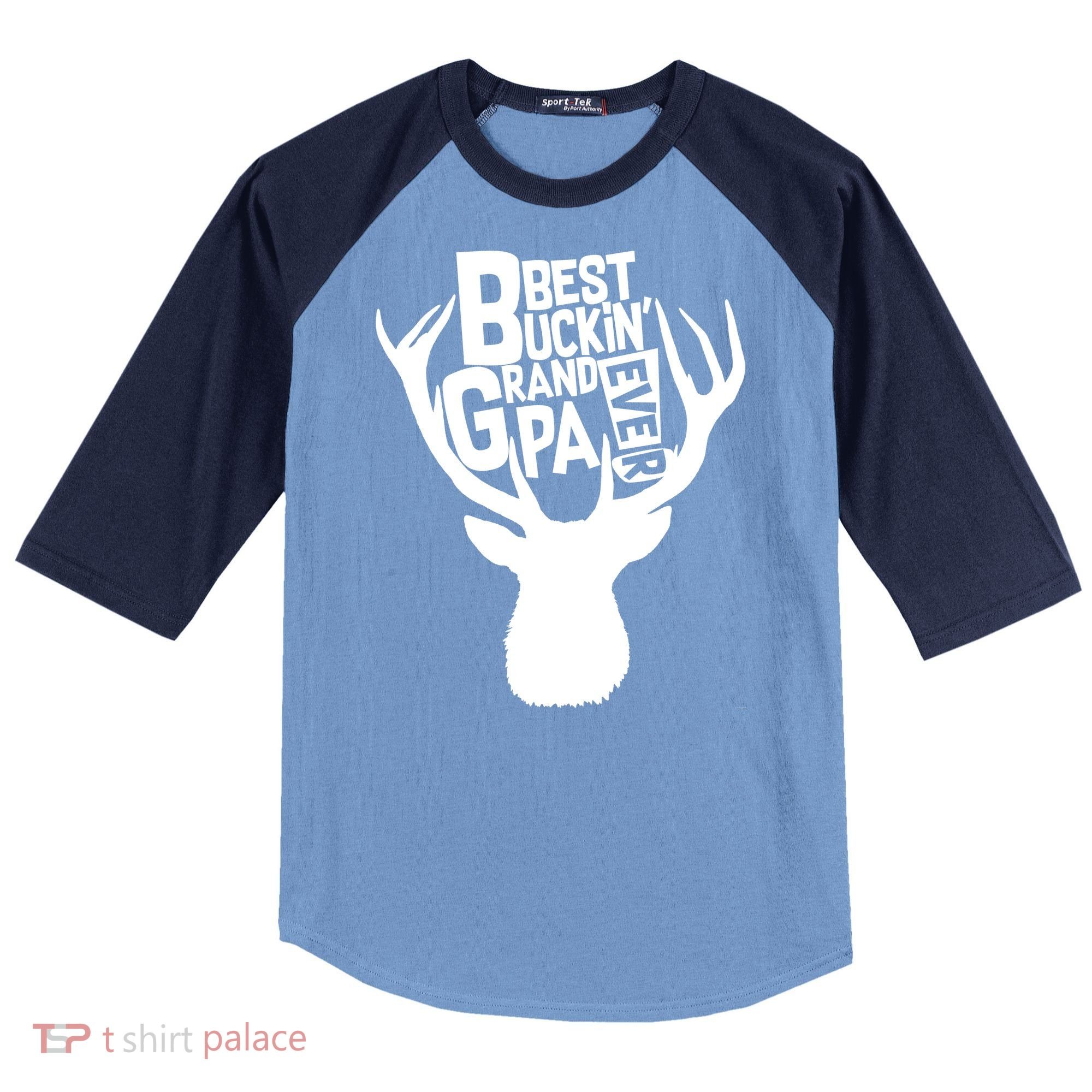 Best Buckin Grandpa Ever Raglan Baseball Sleeve Shirt