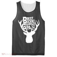 Best Buckin Grandpa Ever Mesh Reversible Basketball Jersey Tank thumb 0