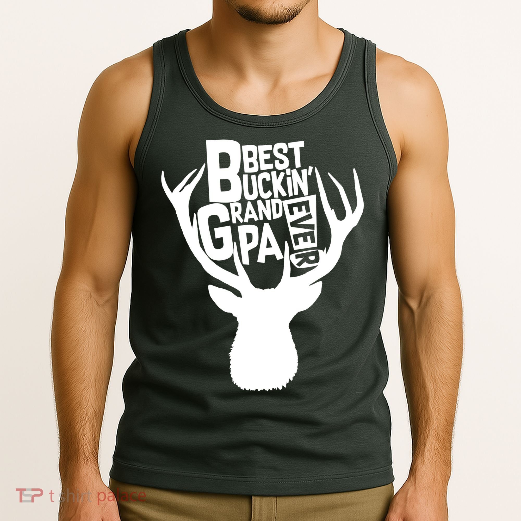 Best Buckin Grandpa Ever Tank Top