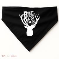 Best Buckin Papa Ever USA-Made Doggie Bandana thumb 0