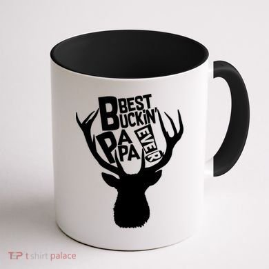 Best Buckin Papa Ever Coffee Mug back