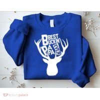 Best Buckin Papa Ever Sweatshirt thumb 2
