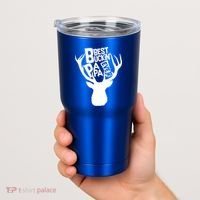 Best Buckin Papa Ever Tumbler thumb 2